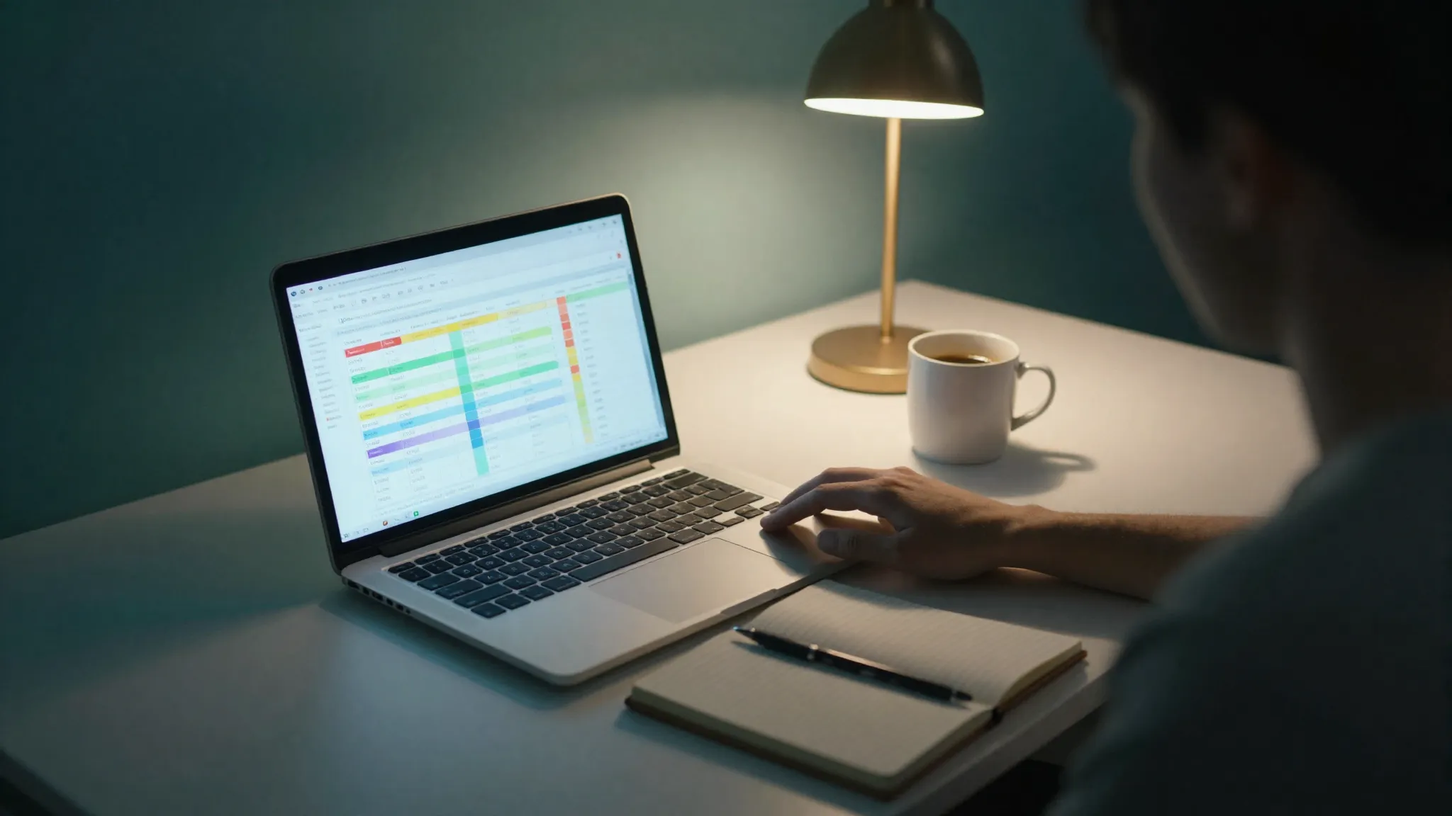 Airtable alternatives for solo founders — working in a database grid on a laptop